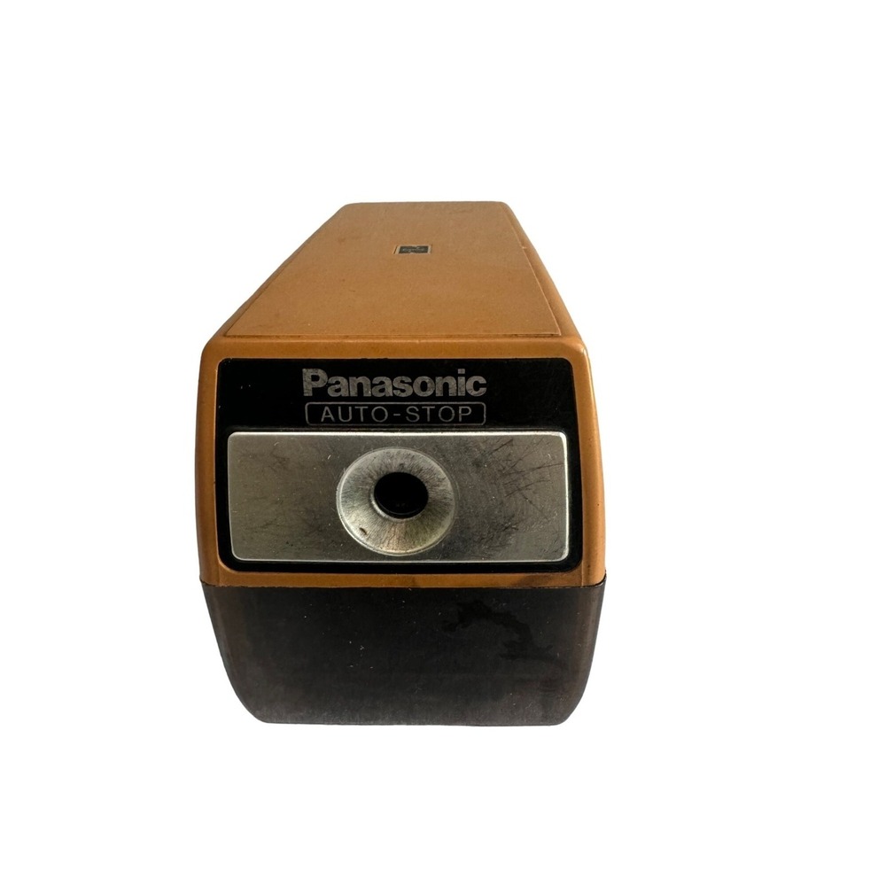 Vintage Panasonic Auto-Stop Electric Pencil Sharpener Model KP-77N Made In Japan